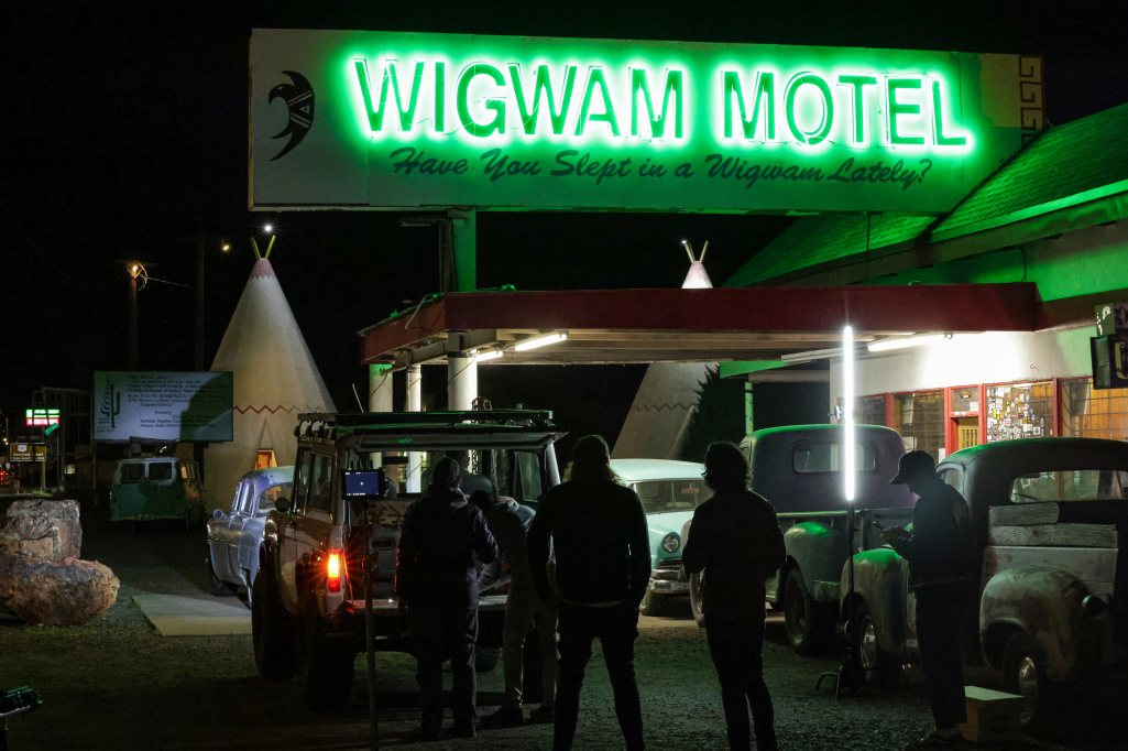 on set with the case for miracles movie